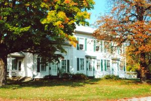 Niles Barnard house on its original foundation