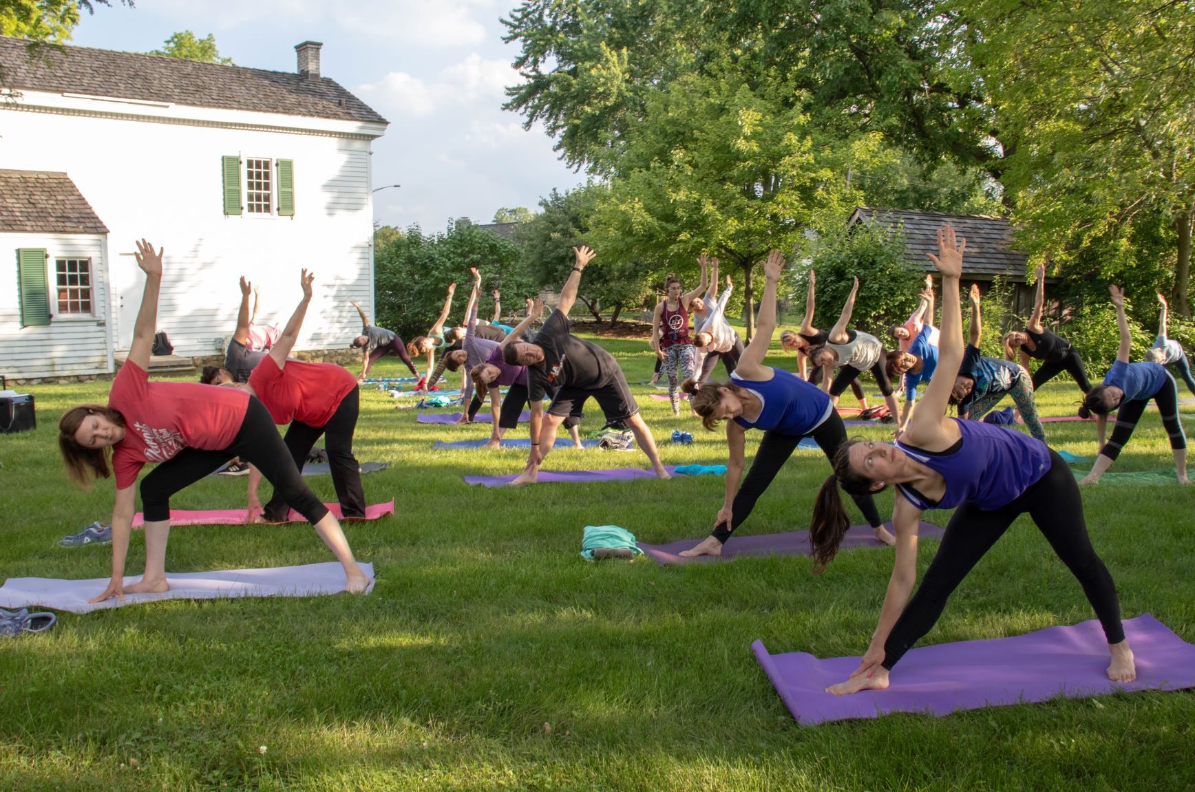 Outdoor Museum Yoga classes on the Village Green